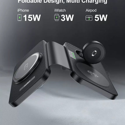 Choetech T616 3-in-1 MagSafe Wireless Charger for iPhone, Apple Watch, AirPods