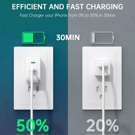 Choetech PD6009 PD 40W USB-C Fast Wall Charger Power Adapter For iPhone 16, S23