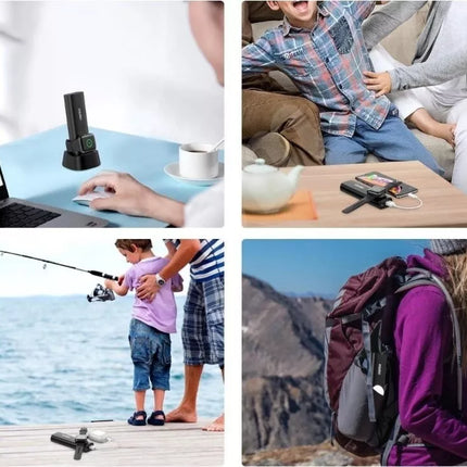 Choetech MFi Certified 2-In-1 Portable Wireless iWatch Charger Power Bank Dock