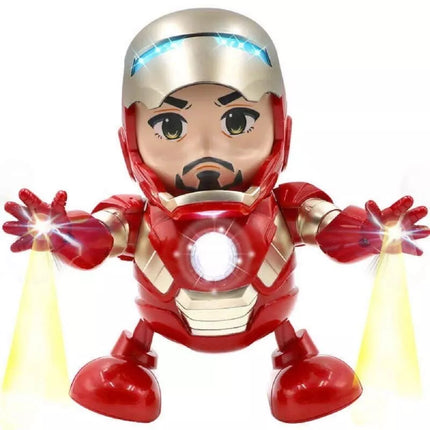 Iron Man Tony Stark Superhero Dancing Hero Action Figure Music and Light Toys
