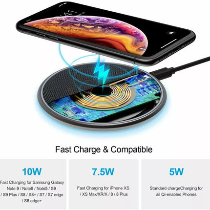 Choetech T539-S 10W Fast Wireless Charger Charging Pad Qi Certified