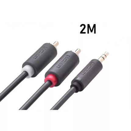 UGREEN 3.5 mm Male To 2 RCA Male Cable 3.5mm AUX to 2 RCA Splitter HiFi Sound