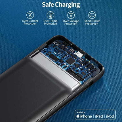 Choetech PD18W 10,000mAh Power Bank Built-in MFi Cable & USB-C Charging Cable