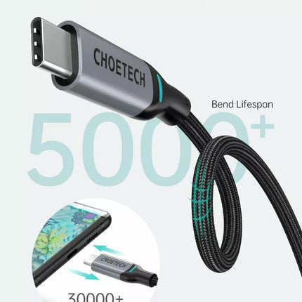 Choetech 100W 20V/5A USB-C to USB-C Charging Cable 1.8m PD Fast Charging for Mac