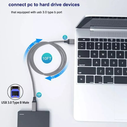 Ugreen USB 3.0 A Male to B Male Printer Cable - 2M