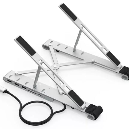CHOETECH HUB-M43 Collapsible Laptop Stand with USB-C Hub 7-in-1 Docking Station