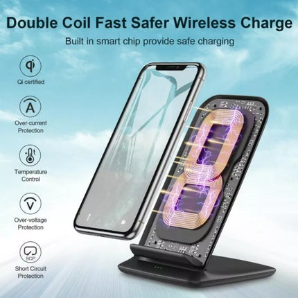 Choetech T555-S Fast Wireless Charger Stand Charging Holder