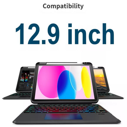 CHOETECH Bluetooth Detachable Keyboard with Touchpad and Backlight for iPad