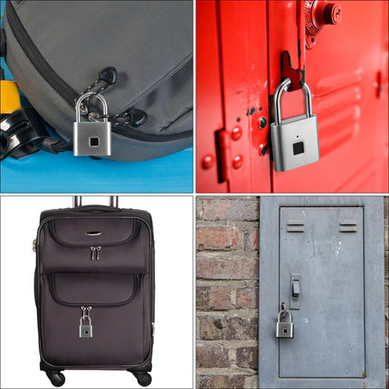 BDI Rechargeable Smart Fingerprint Padlock w/ USB Charging -Suitcase, Gym Locker