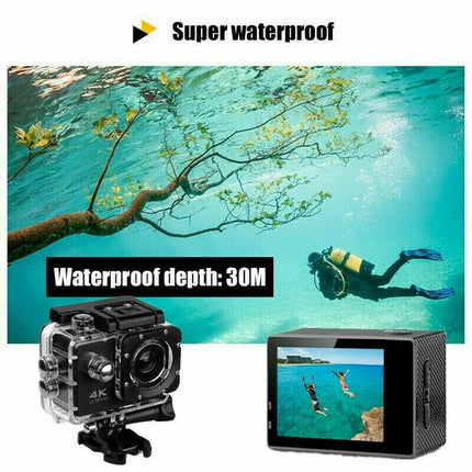 BDI Sports Pro 4K WiFi Action Camera Ultra HD Waterproof DV Camcorder w/ Remote