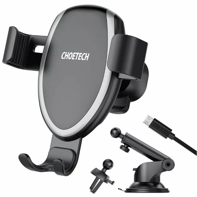 Choetech T536-S Fast Wireless Charging Car Mount Phone Holder for iPhone Samsung