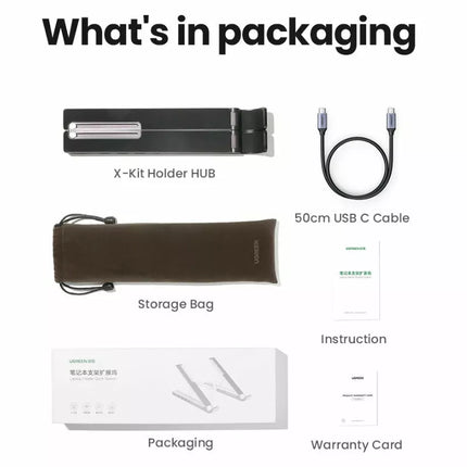Ugreen X-Kit Laptop Stand with 5-in-1 USB-C Docking Station HDMI 4K USB 3
