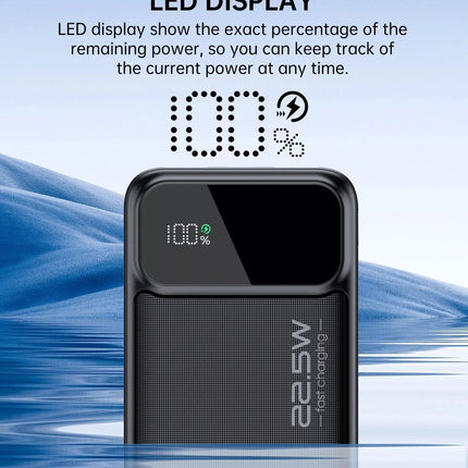 CHOETECH 3-Ports PD 22.5W Digital Display Power Bank - B731, B730, B729, B728