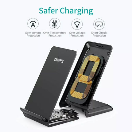 Choetech T524-S Qi Wireless Charger Fast Charging Dock Stand For iPhone Samsung