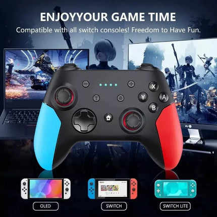 BDI Pro Wireless Controller Gamepad Dual Vibration For Nintendo Switch, PC