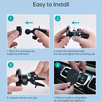 Choetech MagSafe Magnetic Car Mount Phone Holder - iPhone 16, 15, 14, 13