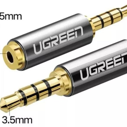 Ugreen 2.5mm Female to 3.5mm Male AUX Audio Adapter Headphone Stereo Plug