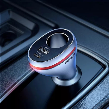 UGREEN 84W 3-Port PD & QC USB C Fast Car Charger 12V/24V 5A Cigarette Lighter