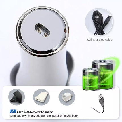BDI Waterproof Electric Razor for Men Rechargeable Rotary Shaver Wet/Dry LED