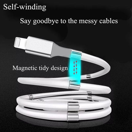 BDI 3-IN-1 PD Fast Charge Cable with Magnetic for USB-C, Micro USB, MFi iOS
